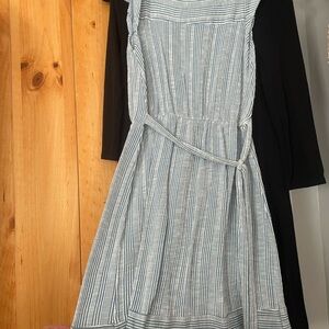 Striped Blue and White Women's Dress